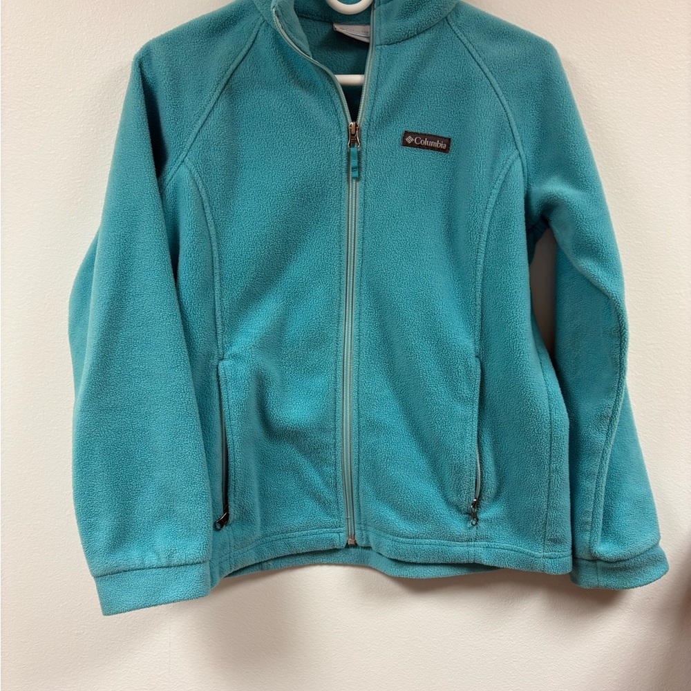 Columbia Aqua Full-Zip Fleece Jacket EUC